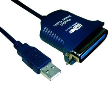 Кабел VCom CU806, USB to parallel, 1.2m | JAR Computers VCom CU806 USB to Printer LPT 1.2m