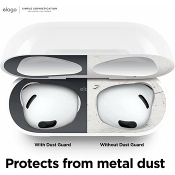 AirPods 3 Dust Guard за Apple AirPods 3 тъмносив