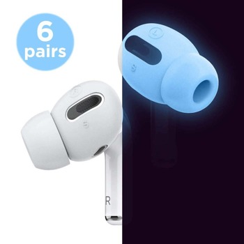 Калъфчета за слушалки Elago Pro Earbuds Cover Plus Tips, за Apple Airpods Pro, антибактериални, силиконови, бял-фосфор image