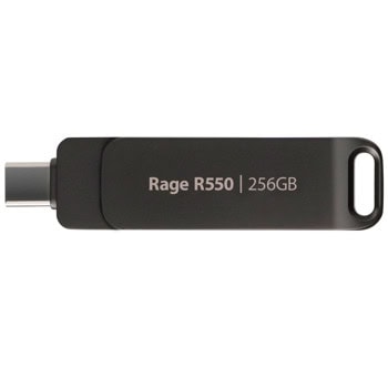 Памет 256GB USB Flash Drive, Patriot Rage R550, USB 3.2 Gen 1 Type-A + Type-C, черна | JAR Computers Patriot Rage R550 256GB PE256GR550DSAD