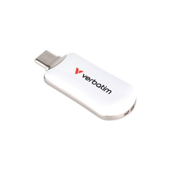 Verbatim Plectra USB-C Flash Drive White 128GB