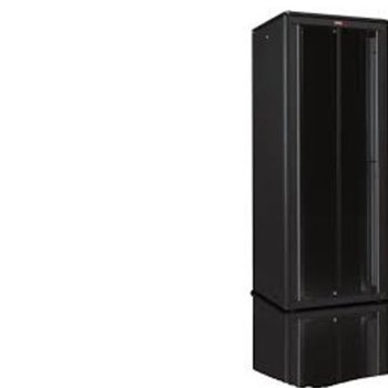 Комуникационен шкаф Lande LN-FS22U6080-LG-111, 19", 22U, 600 x 800 мм, стъклена врата, черен | JAR Computers Lande LN-FS22U6080-LG-111