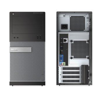 Настолен компютър Dell OptiPlex 3020 MT (CA003D3020MT1), двуядрен Intel Core i3 4130 3.4 GHz, 4GB RAM, 500GB 7200rpm HDD, DisplayPort, Lan1000, клавиатура & мишка, Linux, 3г. гаранция | JAR Computers Dell OptiPlex 3020 MT CA003D3020MT1