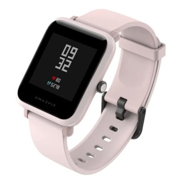 Смарт часовник Xiaomi AMAZFIT Bip S pink, 1.28" (3.25 cm) LCD Touchscreen дисплей, до 40 дни живот на батерията, IP68, розова | JAR Computers Xiaomi AMAZFIT Bip S Pink