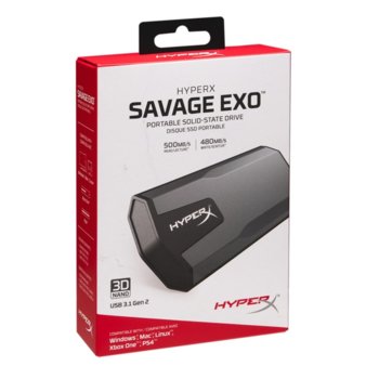 SSD 480GB HyperX SAVAGE EXO Portable SHSX100/480G