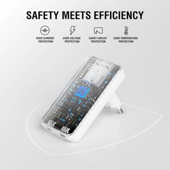 4Smarts GaN FlatPlug Slim Duos 45W White 542045