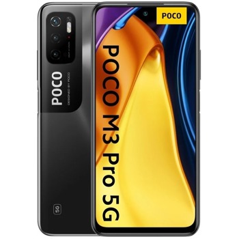 Смартфон Xiaomi Poco M3 Pro 5G (черен), поддържа 2 sim карти, 6.5" (16.51 cm) IPS 90Hz дисплей, осемядрен MediaTek MT6833 Dimensity 700 5G 2.2GHz, 6GB RAM, 128GB Flash памет, 48.0 + 2.0 + 2.0 & 8MPix камери, Android | JAR Computers Xiaomi Poco M3 Pro 5G 6GB RAM 128GB Black EU
