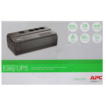 APC Back-UPS BV 800VA, AVR, Schuko Outlet Разопак