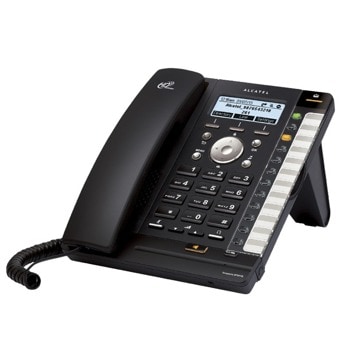 VoIP телефон Alcatel Temporis IP301G, монохромен дисплей, 4 SIP accounts, PoE, черен | JAR Computers Alcatel 1010118