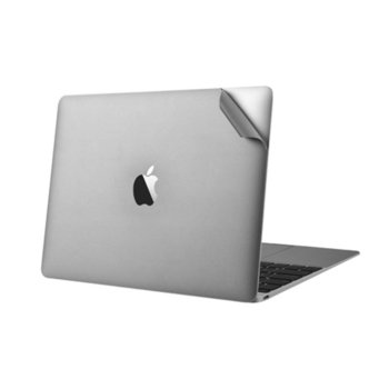 Протектор Devia Macsuit Full Protection - комплект защитни покрития за екрана, пада и корпуса на MacBook 12, тъмносив | JAR Computers Devia Macsuit Full Protection
