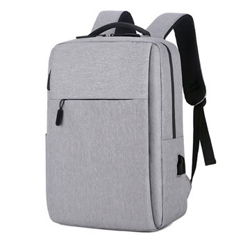 Раница за лаптоп BP-02, до 15.6" (39.62cm), полиестер, USB порт, сива | JAR Computers Раница за лаптоп BP-02 Grey 45286