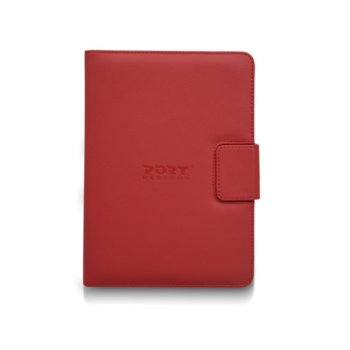 Калъф Port Designs "Muskoka" за таблет до 10" (25.4cm), "бележник", червен | JAR Computers Port Designs "Muskoka" 10" червен