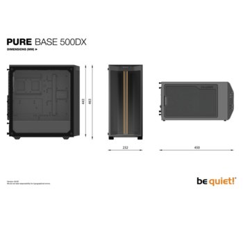 Pure Base 500DX Black Be Quiet BGW37