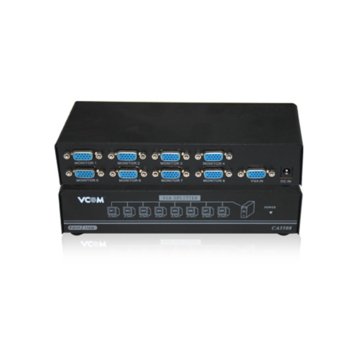 Сплитер VCom DD138, 1x D-Sub вход към 8x D-Sub изхода | JAR Computers VCom DD138 Splitter