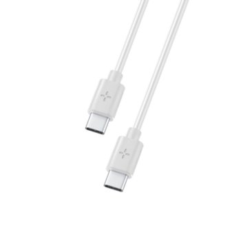 Кабел Ploos 6561, USB Type C(м) към USB Type C(м), 1m, бял | JAR Computers Кабел данни Ploos Type-C към Type-C 1м Бял