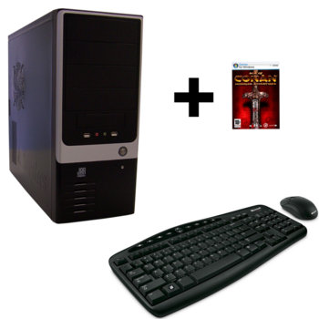 Настолен компютър PC "Титан" +Подарък игра - "Age of Conan", Athlon64x2 7750+ Dual Core 2.7GHz, 4GB RAM, 750GB HDD, DVDRW, GeForce 9600GSO 1GB, SB5.1, LAN, Microsoft KBD & Mouse, 2г. Гаранция | JAR Computers PC "Титан" +Подарък игра - "Age of Conan"