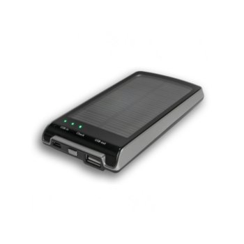Bъншна батерия/power bank A-solar Platinum Charger AM110, 1800 mAh, USB изход, cоларна, черна | JAR Computers A-solar Platinum AM110 черна
