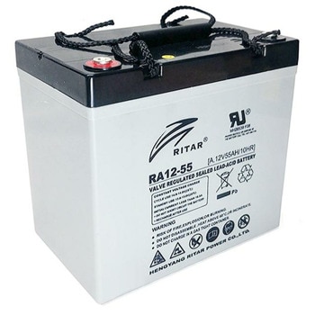 Акумулаторна батерия Ritar Power DC12-55, 12V, 55Ah, AGM, F15/M6 / F11/M6 конектори | JAR Computers Ritar Power DC12-55