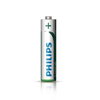 Батерии алкални Philips Long Life AAA, 1.5V, 4 бр.