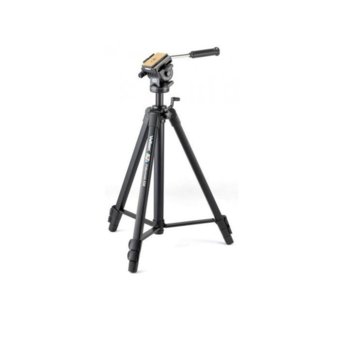 Трипод Velbon Videomate 638, мин/макс. височина 67-138.5 см, 6кг товароносимост, алуминиев, черен | JAR Computers Velbon VIDEOMATE 638