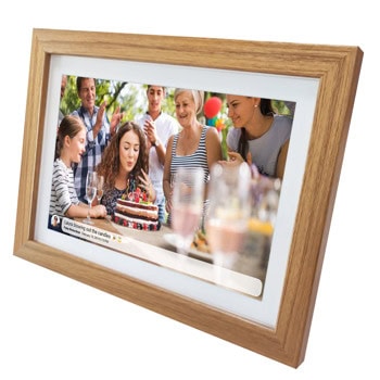 Фоторамка Denver PFF-1542LW, 15.6" (39.60 cm), Full HD, 8GB флаш памет, Wi-Fi, кафява | JAR Computers Denver PFF-1542LW