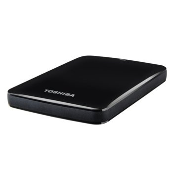 Твърд диск 500GB Toshiba STOR.E Canvio, черен, 2.5" (6.35cm), външен, USB3.0, 2г. гаранция | JAR Computers 500GB Toshiba STOR.E Canvio Black