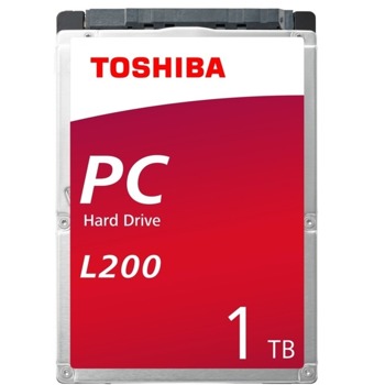 Твърд диск 1TB Toshiba L200, SATA 6Gb/s, 5400 rpm, 128MB кеш, 2.5" (6.35cm) | JAR Computers Toshiba L200 1TB