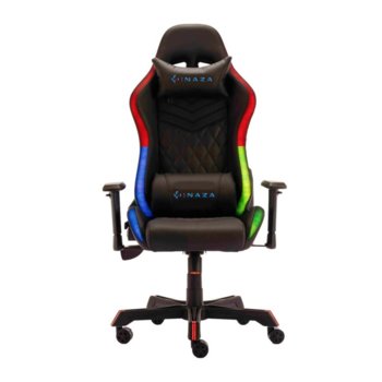 RGB геймърски стол Inaza Rainbow RBW01-BK