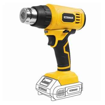 Пистолет за горещ въздух RTR-MAX VI-45192, 18V, въздушен дебит 170 L/min, 550°C, жълт | JAR Computers Пистолет за горещ въздух RTR-MAX VI-45192