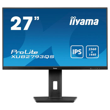 Монитор IIYAMA XUB2793QS-B7, 27" (68.58 cm) IPS панел, 100Hz, QHD, 80 000 000:1, 1ms, 300cd/m2, DisplayPort, HDMI | JAR Computers IIYAMA XUB2793QS-B7