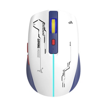 Мишка Marvo M796W, оптична (3200dpi), безжична, USB, Bluetooth, бяла, гейминг, 6 програмируеми бутона | JAR Computers Мишка Marvo M796W