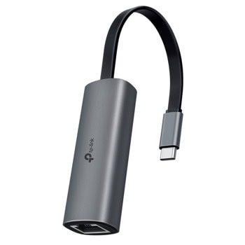 Мрежови адаптер TP-Link UE302C, от USB Type C(м) към 10/100/1000/2500 RJ-45(ж), сив | JAR Computers TP-Link UE302C
