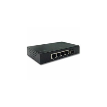 Суич REPOTEC RP-G0401DB, 4 Port 1000Mbps, 1XSFP | JAR Computers SWITCH RP-G0401DB 4XGB+1XSFP