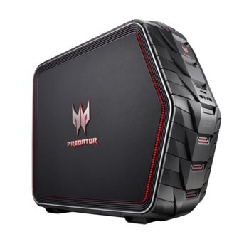 Настолен компютър Acer Predator G6-720 (DG.E0CEX.001), четириядрен Kaby Lake Intel Core i7-7700K 4.2/4.5 GHz, GeForce GTX1080Ti 11GB, 32GB DDR4, 3TB HDD & 16 eMMC, клавиатура и мишка, Free DOS | JAR Computers Acer Predator G6-720 DG.E0CEX.001