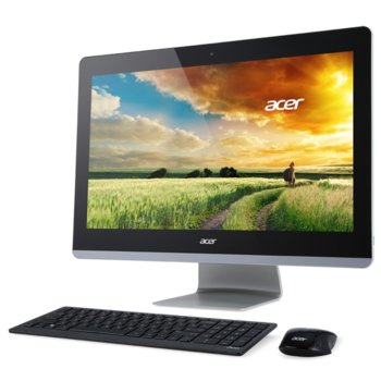 Настолен компютър с 23.8" сензорен мулти-тъч Full HD Display Acer Aspire Z3-710 (DQ.SZZEX.017), дву-ядрен Intel Core i3-4170T 3.2GHz, GeForce 840M 2GB, 4GB DDR3 RAM, 1TB HDD, 2x USB 3.0, клавиатура и мишка, Windows 10 | JAR Computers Acer Aspire Z3-710 DQ.SZZEX.017