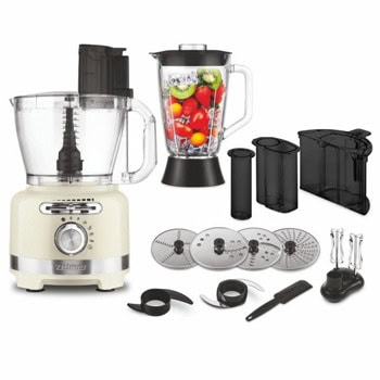 Кухненски робот Zelmer ZFP9000E, 2000W, 3l капацитет купата, 6 скорости, 4 стоманени диска, бял | JAR Computers Zelmer ZFP9000E