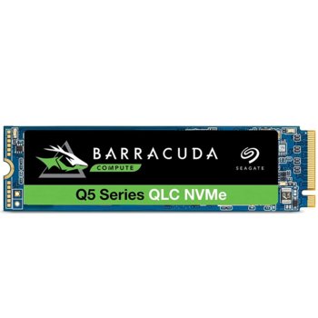 Памет SSD 500GB, Seagate BarraCuda Q5 (ZP500CV30001), NVMe, M.2 (2280), скорост на четене 2300 MB/s, скорост на запис 900 MB/s | JAR Computers Seagate ZP500CV30001