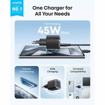 anker nano 45w черен