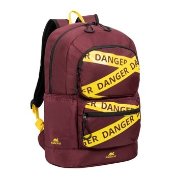 Раница за лаптоп Rivacase 5421 Red, до 13.3" (33.78 cm), полиестер, водоустойчивост, бордо | JAR Computers Rivacase 5421 Red