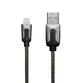 Кабел XtremeMac Premium LT, USB A(M) към Lightning, 1m., черен | JAR Computers XtremeMac Premium LT
