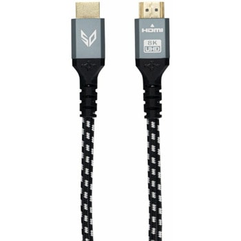 Кабел SteelDigi Puccoon, от HDMI(м) към HDMI(м), 3m, черен, 8K@60Hz | JAR Computers SteelDigi - Puccoon HDMI 2.1 8K 3m DC-HDMI01