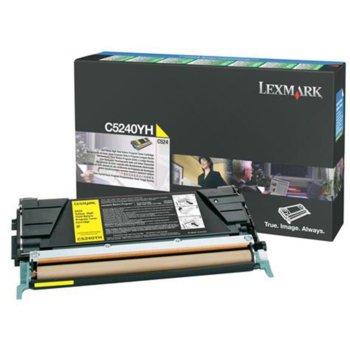 КАСЕТА ЗА LEXMARK OPTRA C 524 - Yellow - Return program cartridge - P№ C5240YH - заб.: 5000k | JAR Computers КАСЕТА ЗА LEXMARK OPTRA C 524 - Yellow