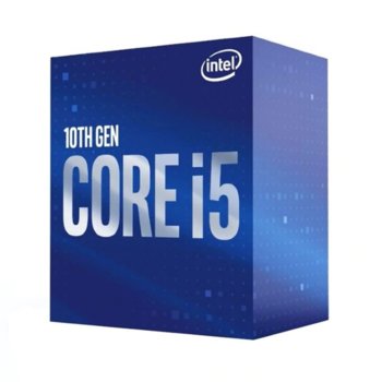 Процесор Intel Core i5-10400, шестядрен (2.9/4.3GHz, 12MB Cache, LGA1200) Box, без охлаждане | JAR Computers Intel Core i5-10400 Box