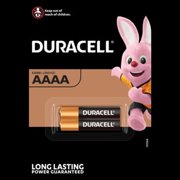 Батерии алкални Duracell, AAAA, 1.5V, LR61, 2 бр. | JAR Computers Duracell AAAA LR61 21888