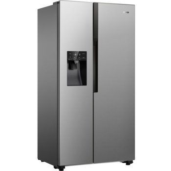 Хладилник с фризер Gorenje NRS9182VX, клас E, 535 л. общ обем, свободностоящ, 344 kWh/годишно, Total NoFrost, LED дисплей, диспенсер, инокс image