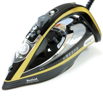 Парна ютия Tefal FV9865E0, Durilium Airglide Autoclean технология на плочата, до 60 г/мин непрекъсната пара, 250 г/мин парен удар, автоматично изключване, антиваровикова система, 3000W, черна/златиста | JAR Computers Tefal FV9865E0