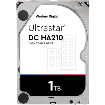 Твърд диск 1TB Western Digital Ultrastar DC HA210, SATA 6Gb/s, 7200rpm, 128MB кеш, 3.5" (8.89cm) | JAR Computers Western Digital 1W10001