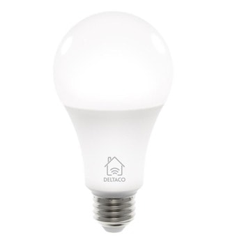 Смарт крушка Deltaco SH-LE27W, E27, 810lm, 2700K-6500K, Wi-Fi, бяла | JAR Computers Deltaco SH-LE27W
