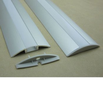 LED алуминиев профил M001F-RF, 52 x 12mm, 2m дължина, за ленти до 12mm | JAR Computers LED алуминиев профил M001F-RF