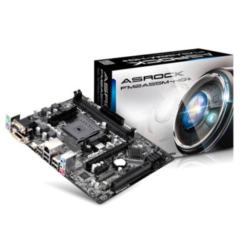 Дънна платка AsRock FM2A55M-HD+, AMD A55 FCH (Hudson-D2), FM2+, DDR3, PCI-E(HDMI&DVI&VGA), 6x SATA2, 6x USB 2.0, Micro ATX | JAR Computers AsRock FM2A55M-HD+